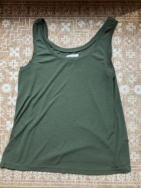 Madewell Olive Green Scoop Neck Tank